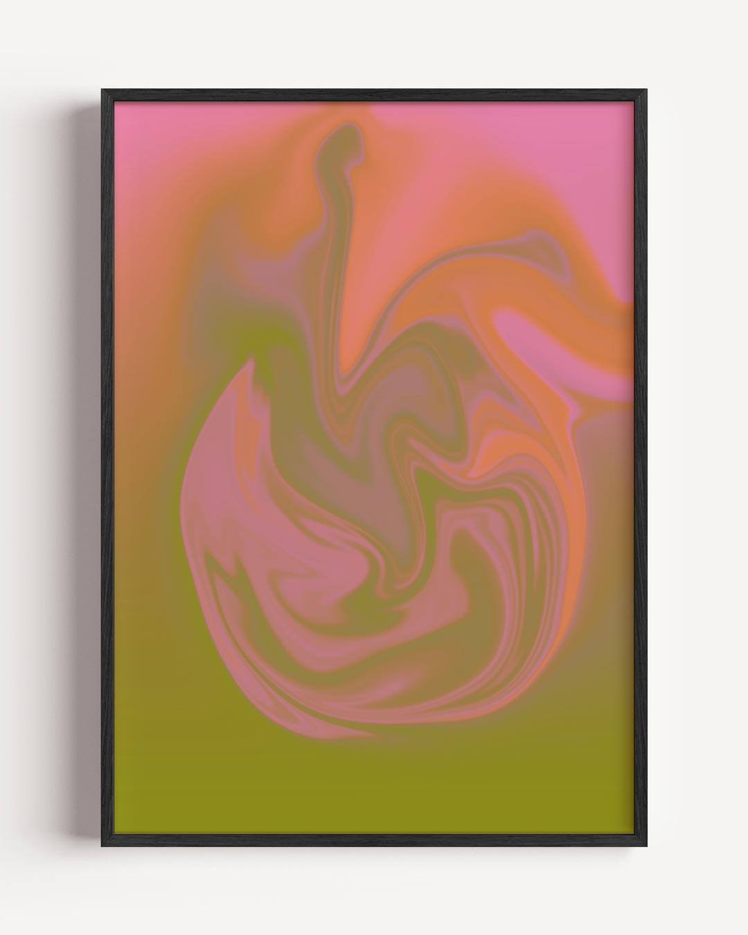 Vrolijke Kleurenwals – kleurrijke abstracte portret poster als wanddecoratie