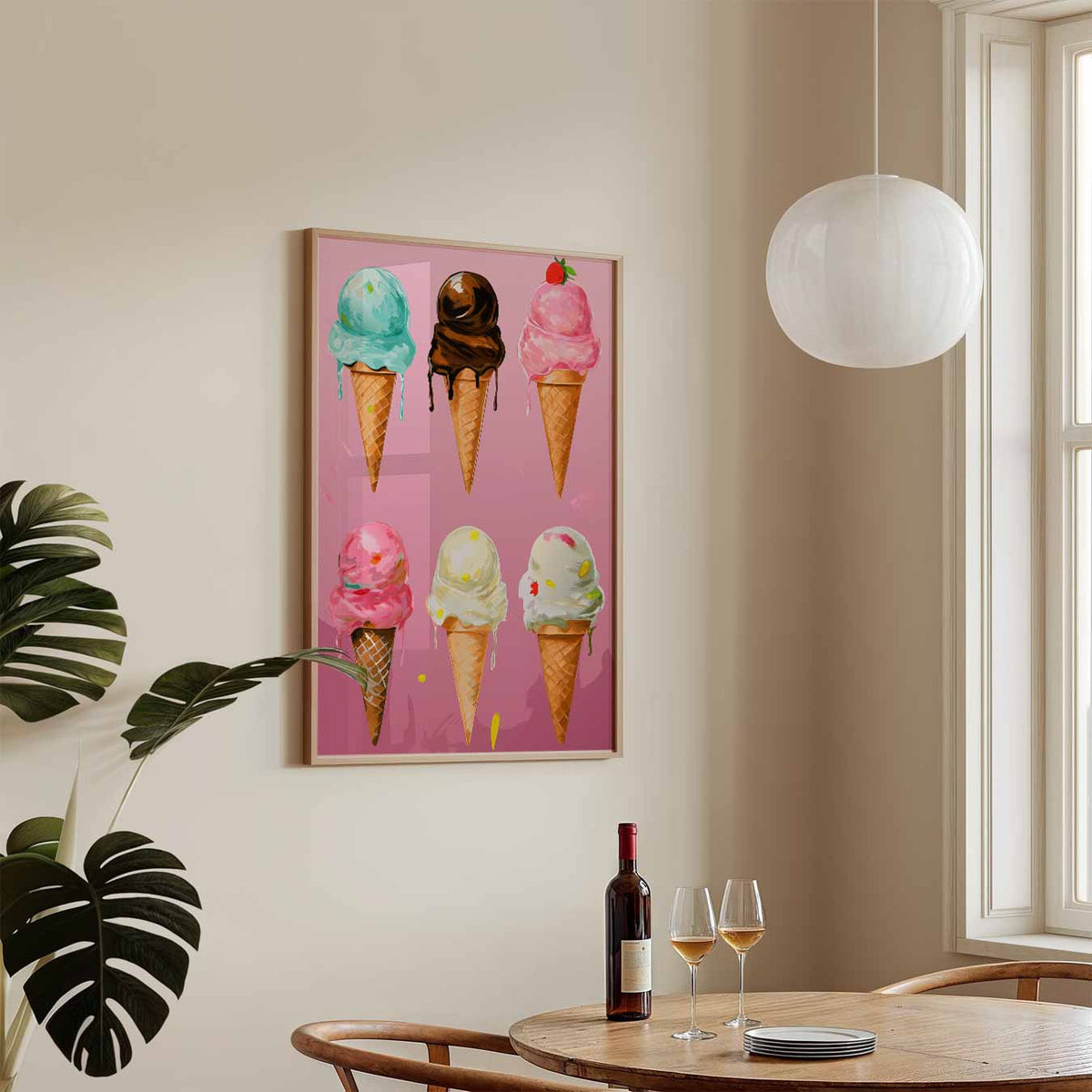 Zoete IJsco Fantasie – keukenposter in staand formaat
