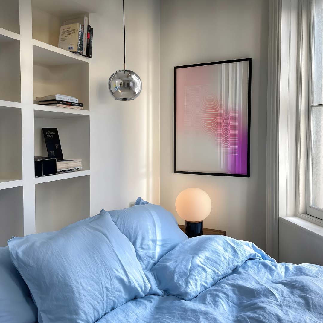 Pastel Dromen Wanddecoratie – staande kleurrijke abstracte wanddecoratie van WallArtistic