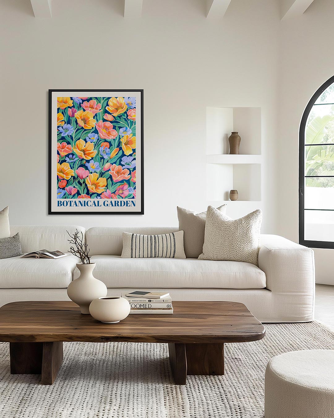 Bloemenpracht – moderne staande wandkunst