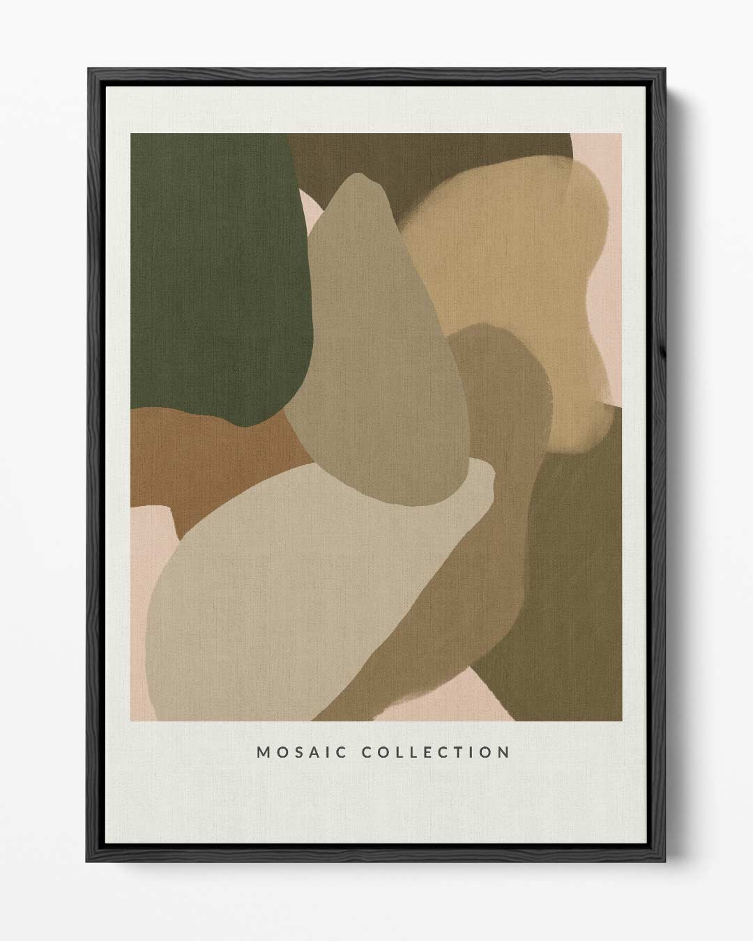 Aardse Harmonie in Abstract – portret kunstwerk als wanddecoratie