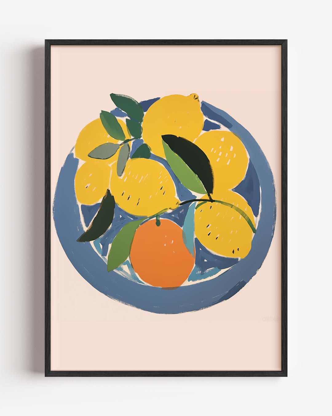 Vrolijke Citrus Schilderij – keuken portret poster als wanddecoratie