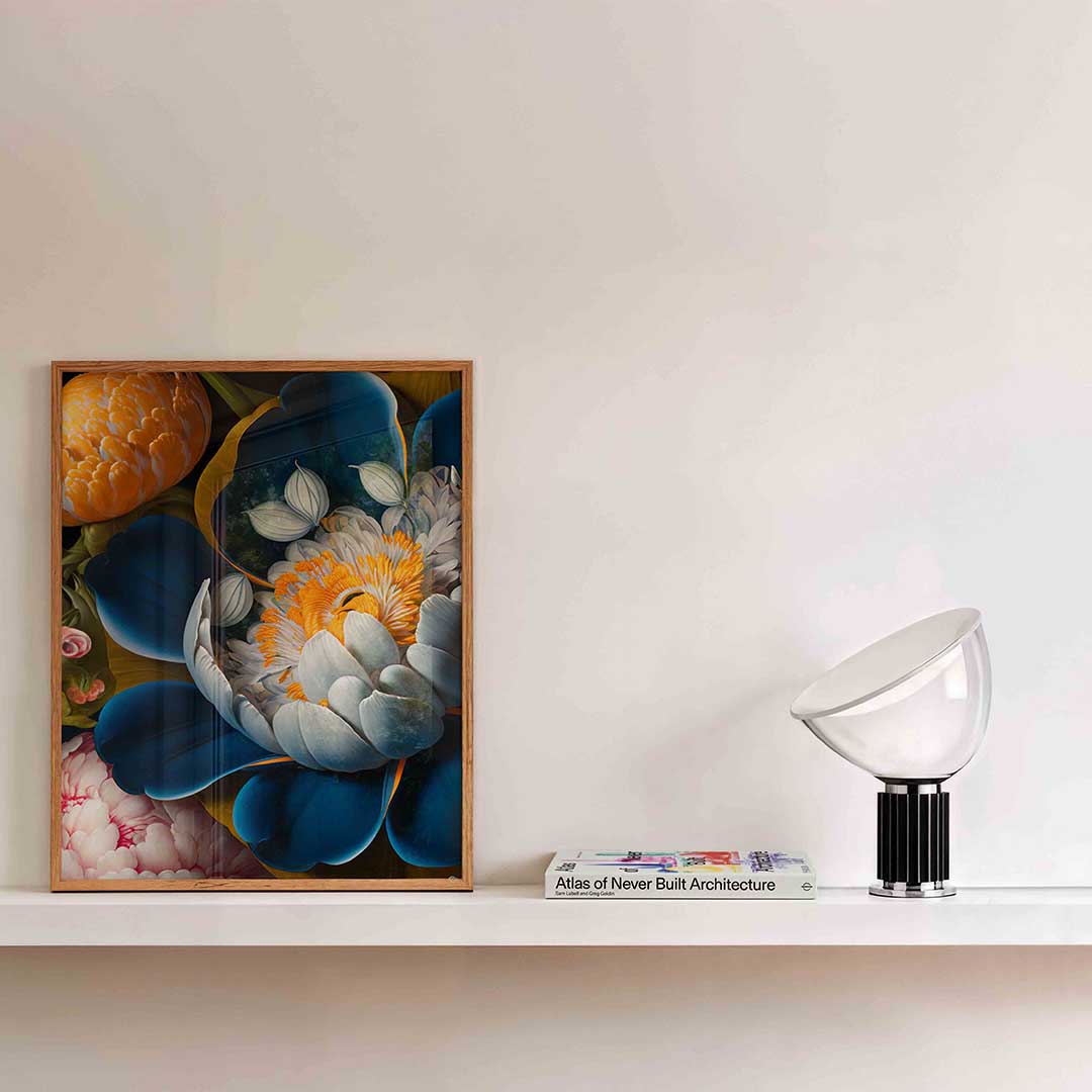 Bloemenpracht – bloemen wandkunst als portret poster