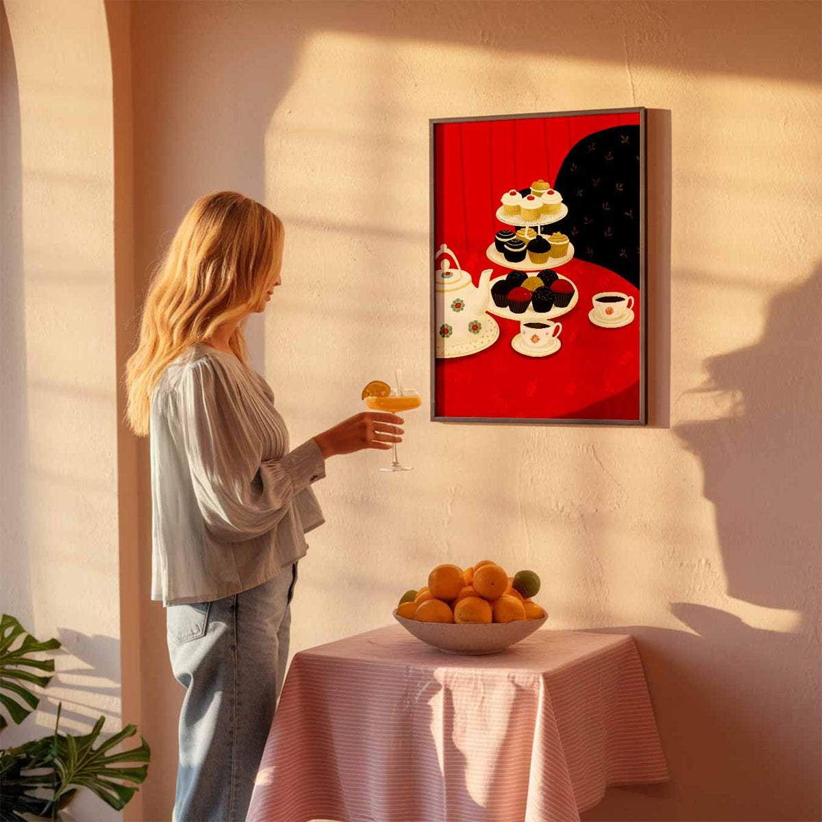 High Tea Verwennerij – keuken poster als sfeervolle staande wanddecoratie