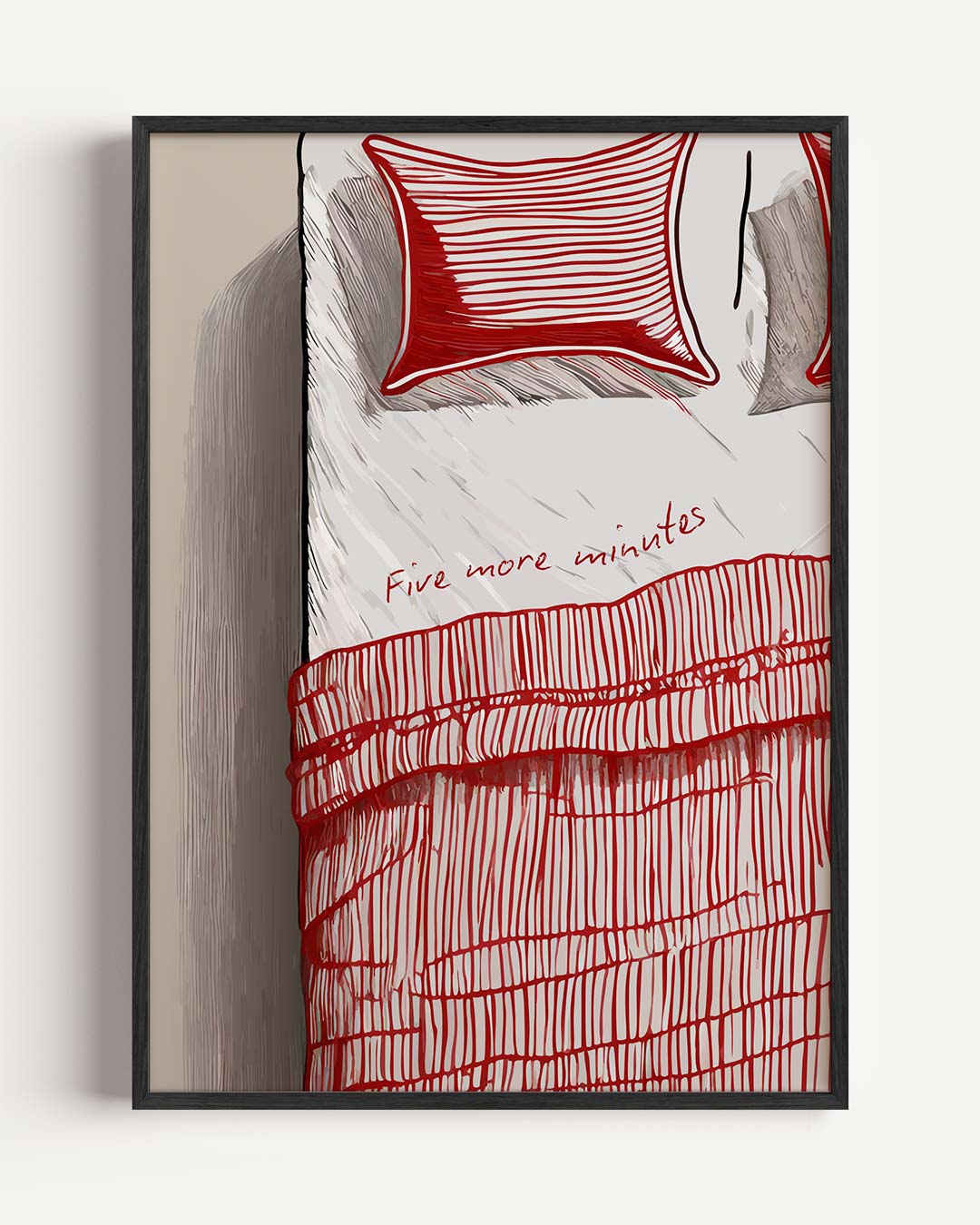 Snoozen in Stijl – zomer portret poster als wanddecoratie
