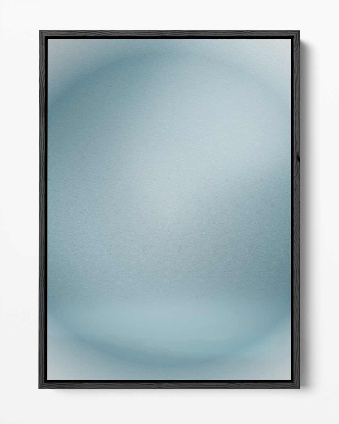 Rustgevende Blauwe Cirkel – portret kunstwerk als wanddecoratie