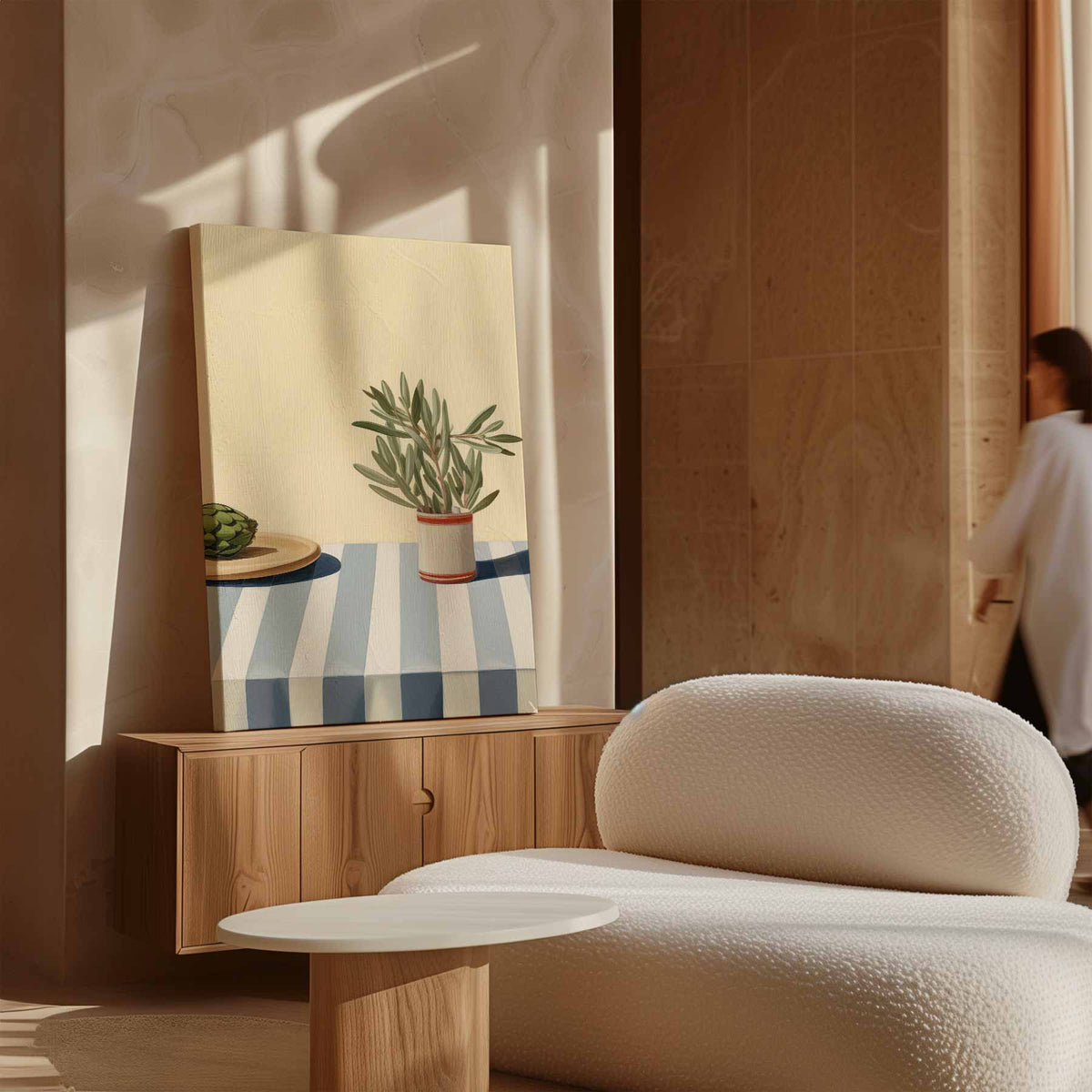 Zomerlicht Stilleven – staand kunstwerk voor modern interieur