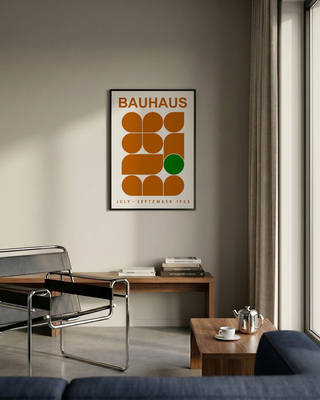  – staande Bauhaus poster voor aan de muur
