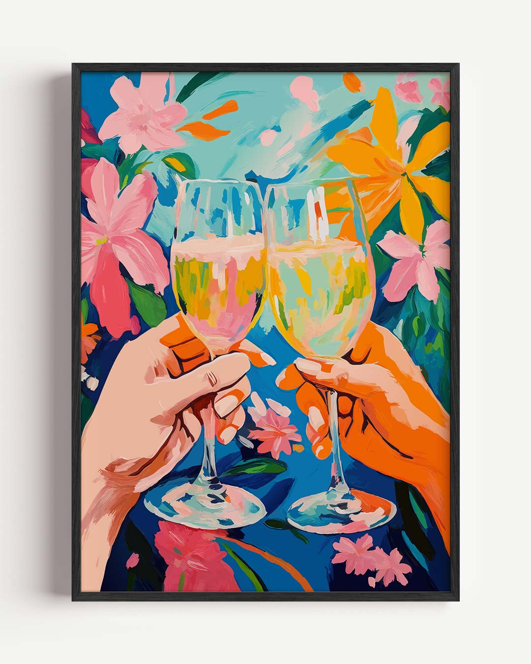 Vrolijke Toast – keuken portret poster als wanddecoratie