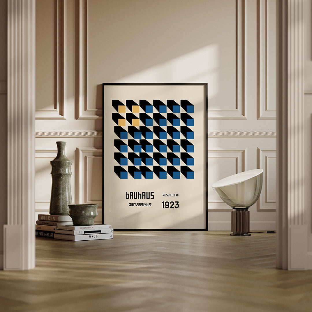 Vorm en schaduw – moderne Bauhaus wandkunst als poster