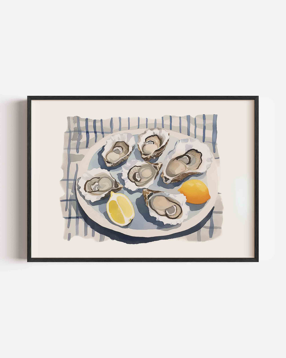 Oesters en citroen – keuken landscape poster als wanddecoratie