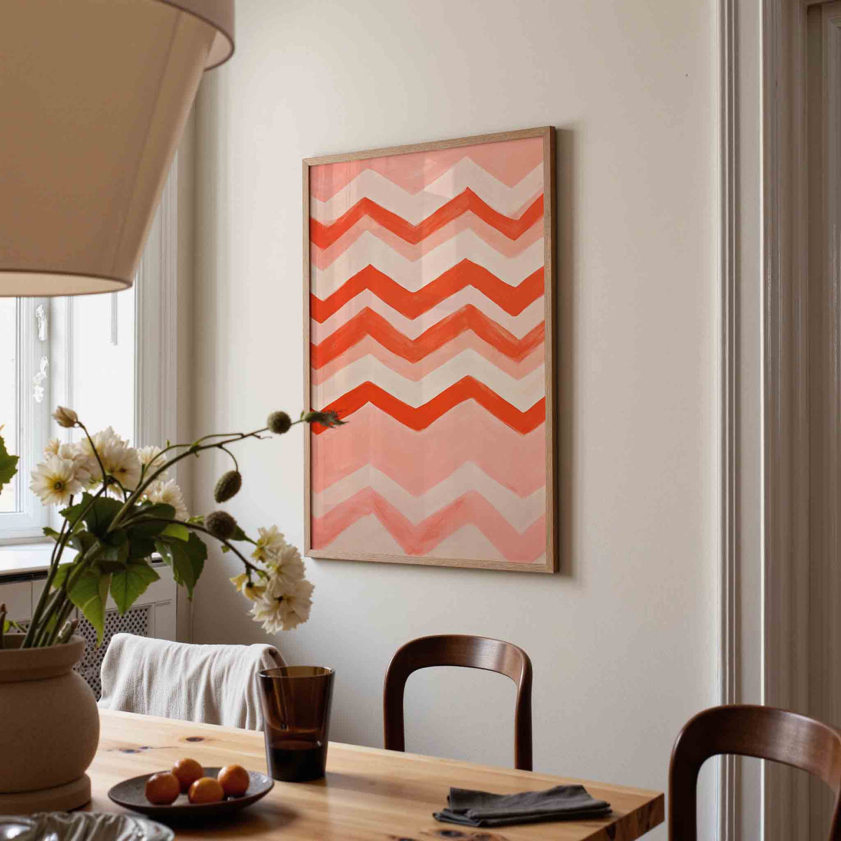 Zigzag patroon – kunst en design poster in portret formaat