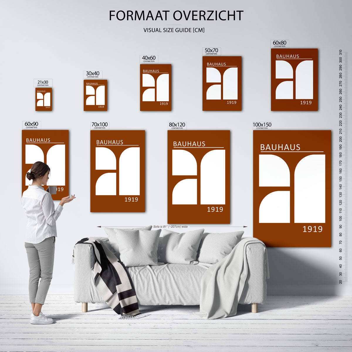 Vorm en balans – Bauhaus poster als moderne geometrische wanddecoratie