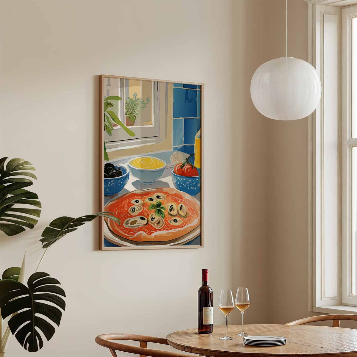 Keukenplezier in de Italiaans Stijl – keukenposter in staand formaat