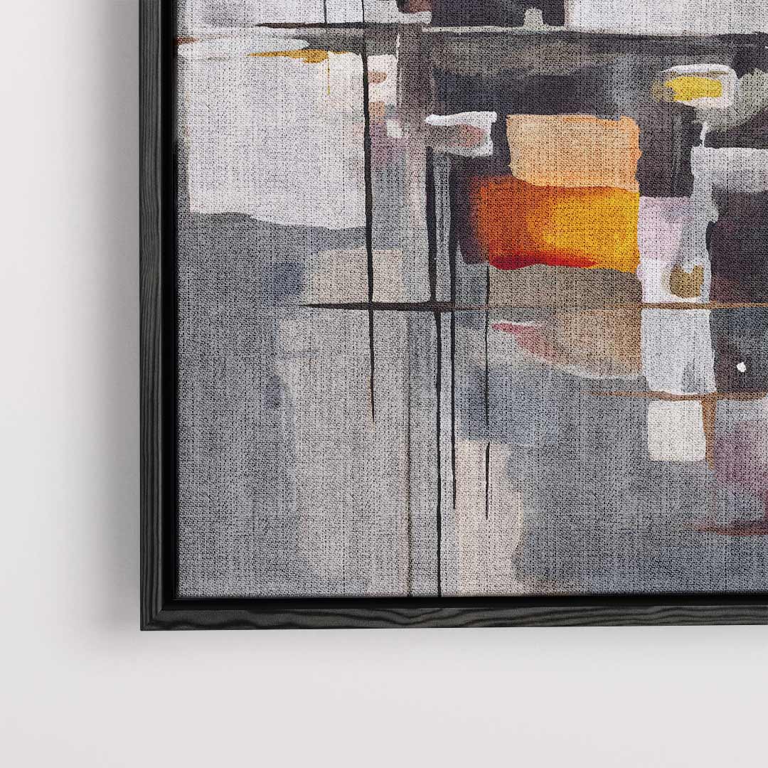 Abstracte Geometrie in Kleuren – dibond kunstwerk als wanddecoratie