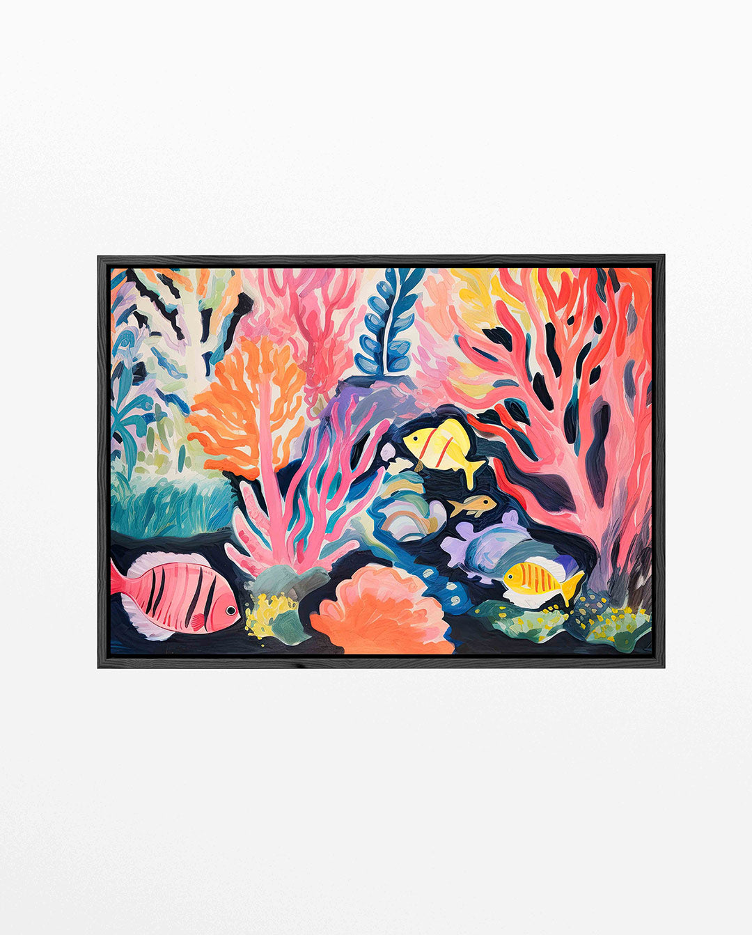 Kleurrijk onderwaterlandschap – Levendig – liggend kinder kunstwerk