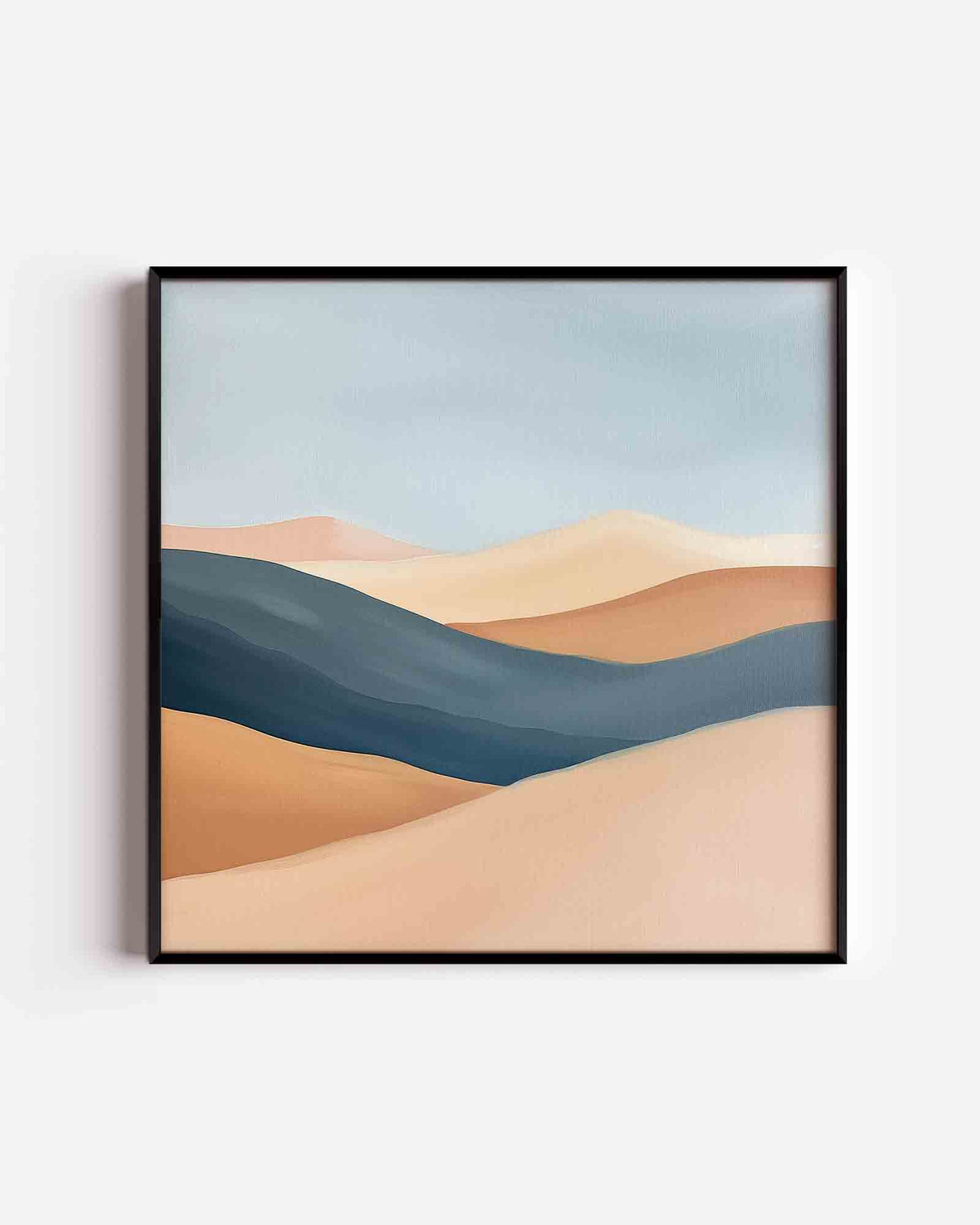 Zandduinen en lucht – design vierkante poster als wanddecoratie