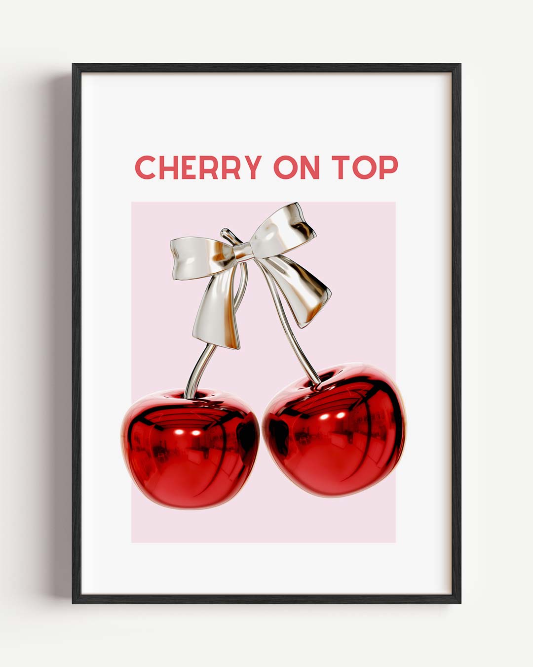 Cherry on Top – zomer portret poster als wanddecoratie