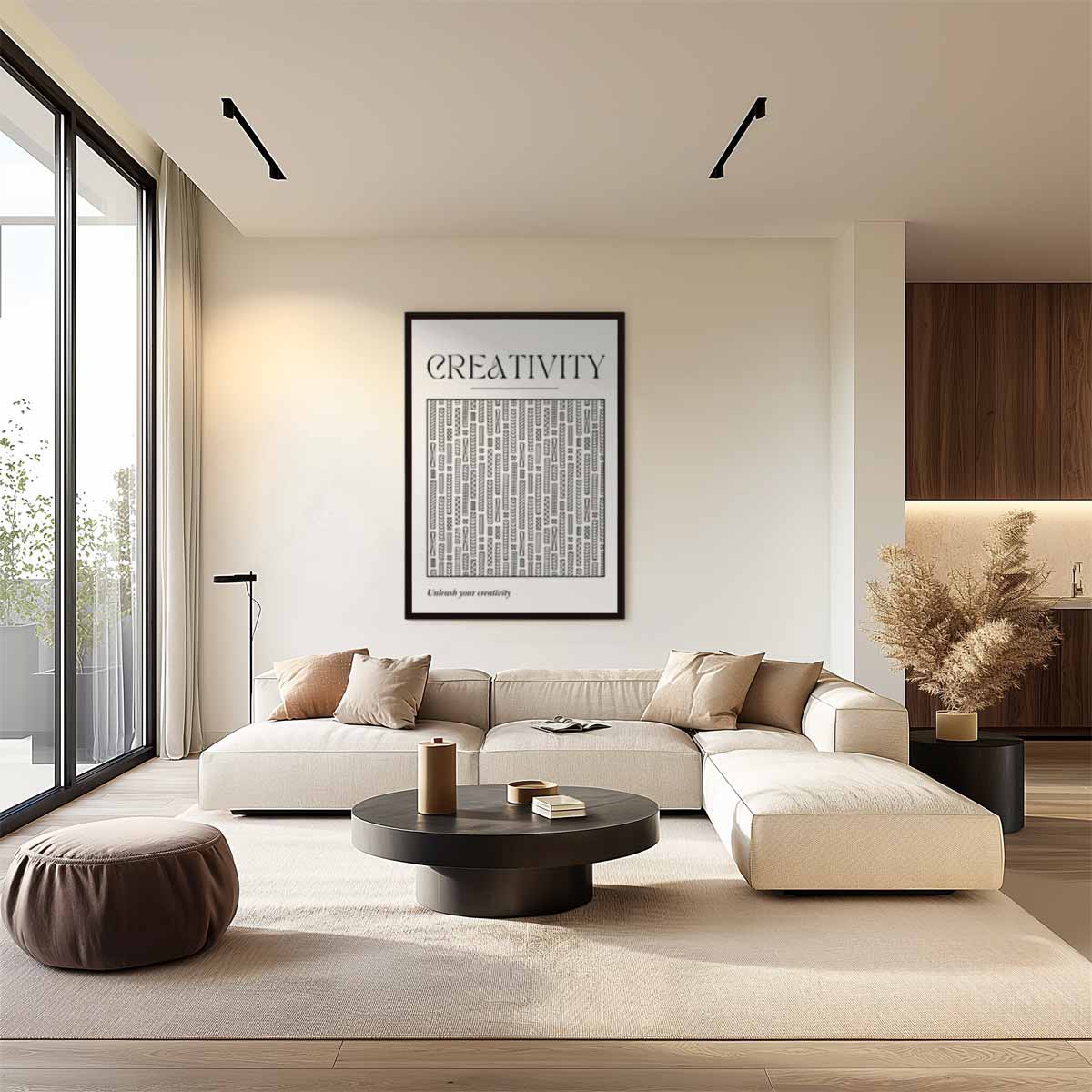 Creatieve Inspiratie Poster – modern portret kunstwerk van WallArtistic