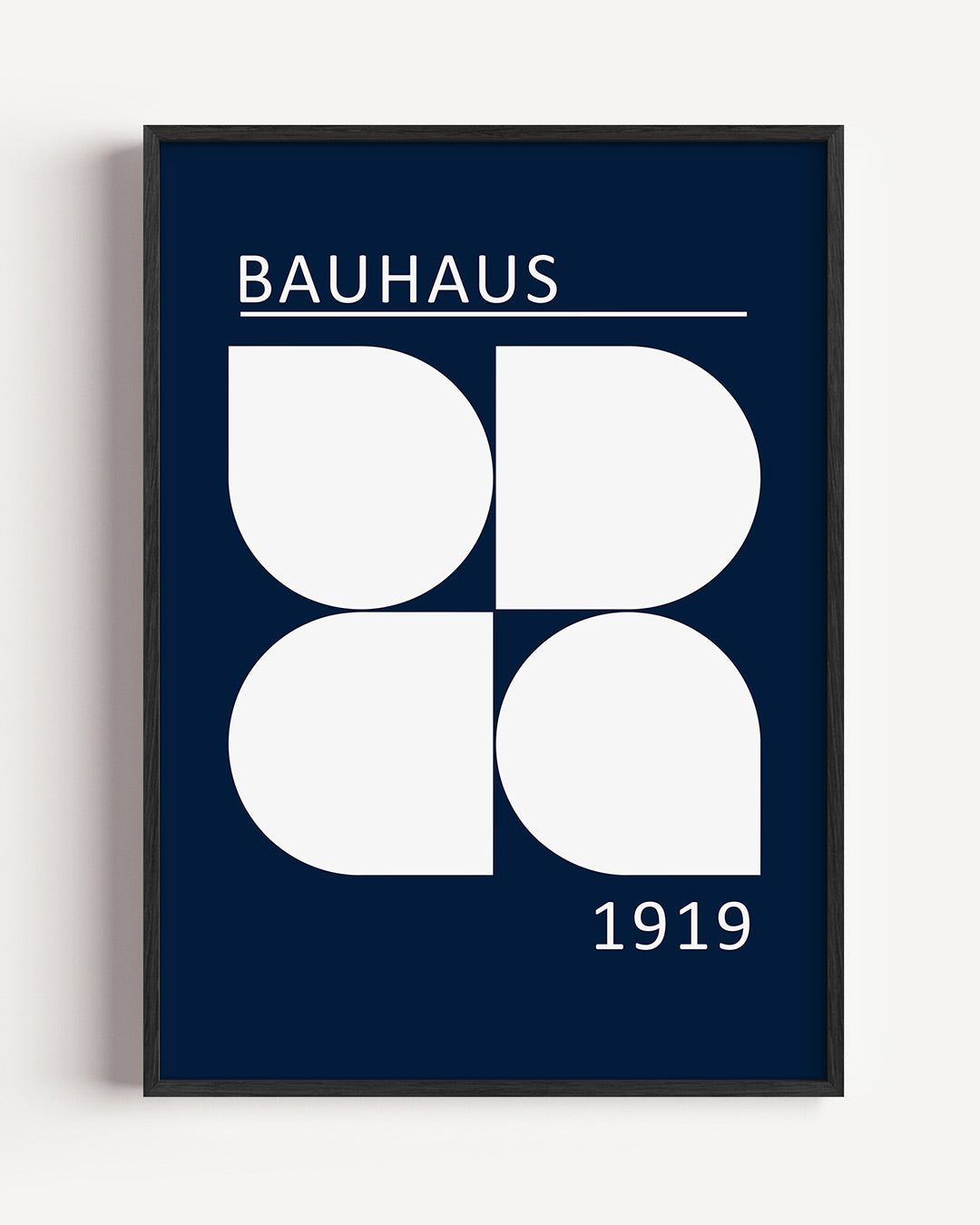 Vormen en vlakken – staande Bauhaus poster als wanddecoratie