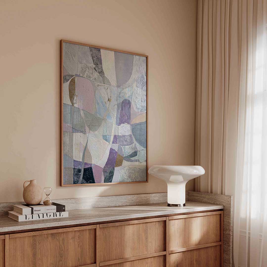 Abstracte vormen – abstracte poster in staand formaat