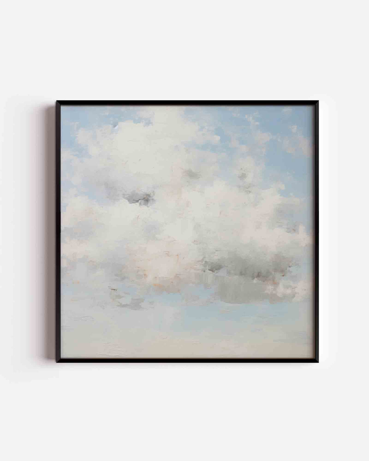Wolkachtige lucht – design vierkante poster als wanddecoratie