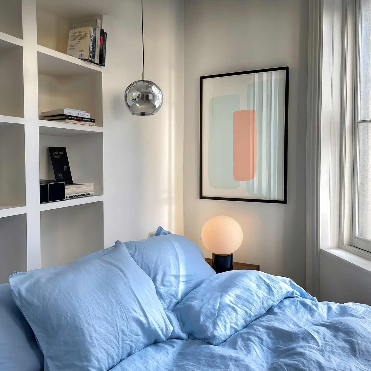 Zachte Kleuren Abstracte – abstracte poster als moderne staande wanddecoratie