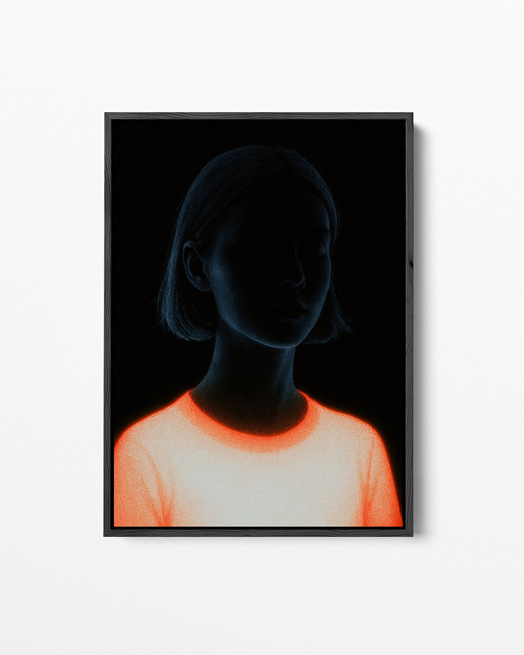 Neon silhouet portret – staand wanddecoratie kunstwerk