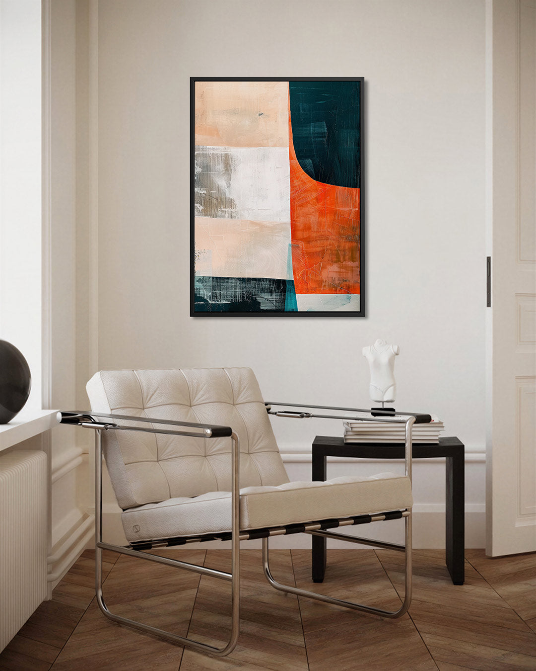 Geometrische kleurencompositie – kunstwerk als stijlvolle wanddecoratie