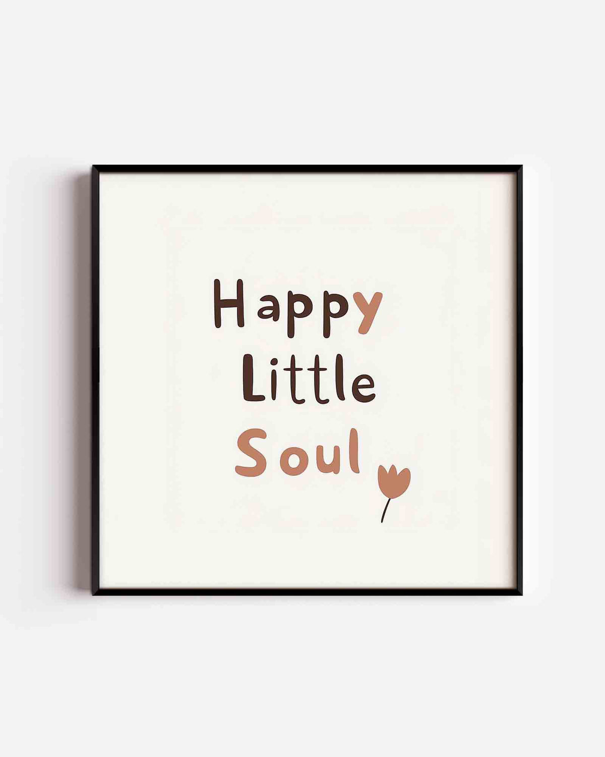 Happy little soul – vierkante kinderposter als wanddecoratie