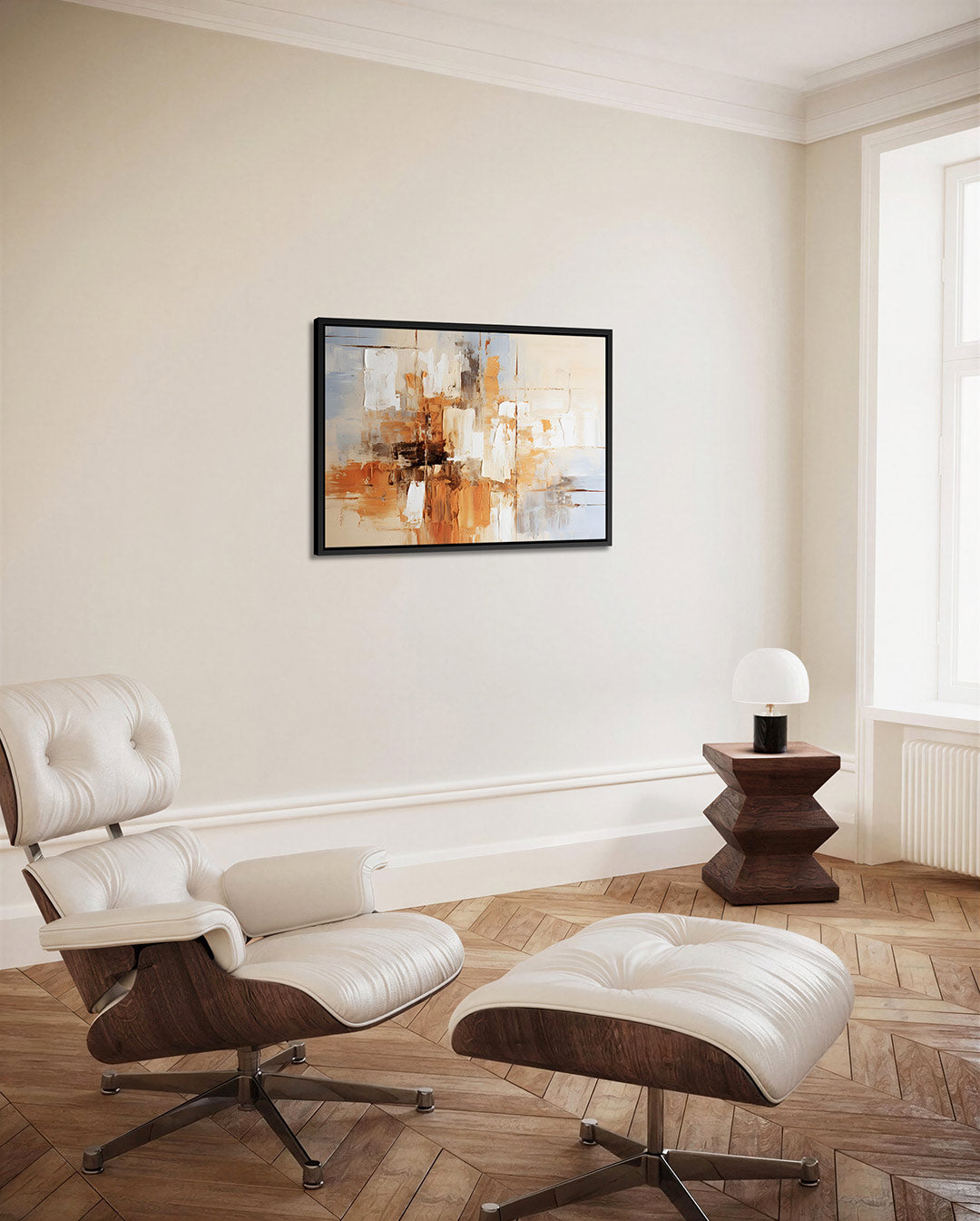 Kleurencompositie – Liggende wanddecoratie – alternatieve weergave van het kunstwerk