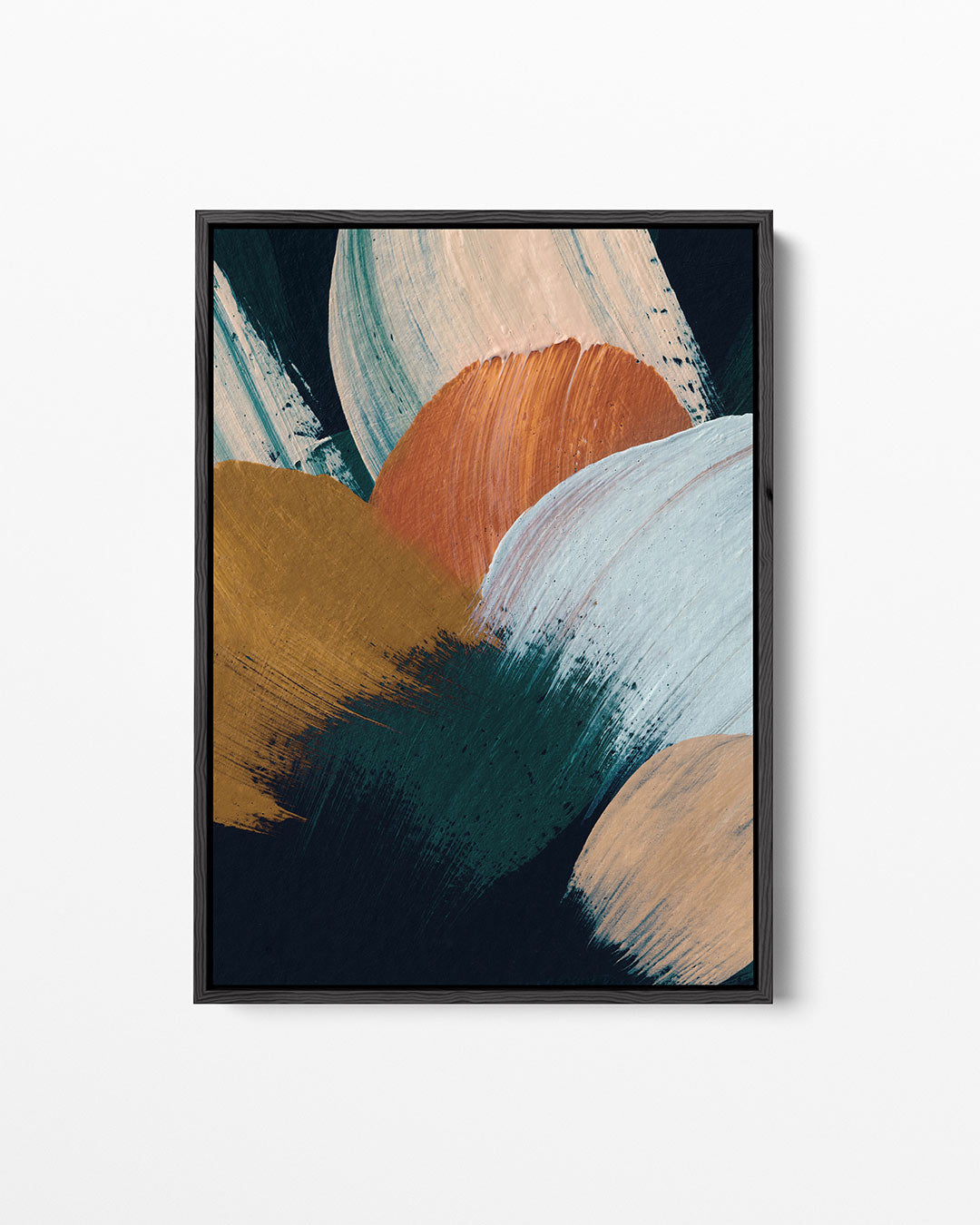 Dynamische kleurencompositie – staand wanddecoratie kunstwerk