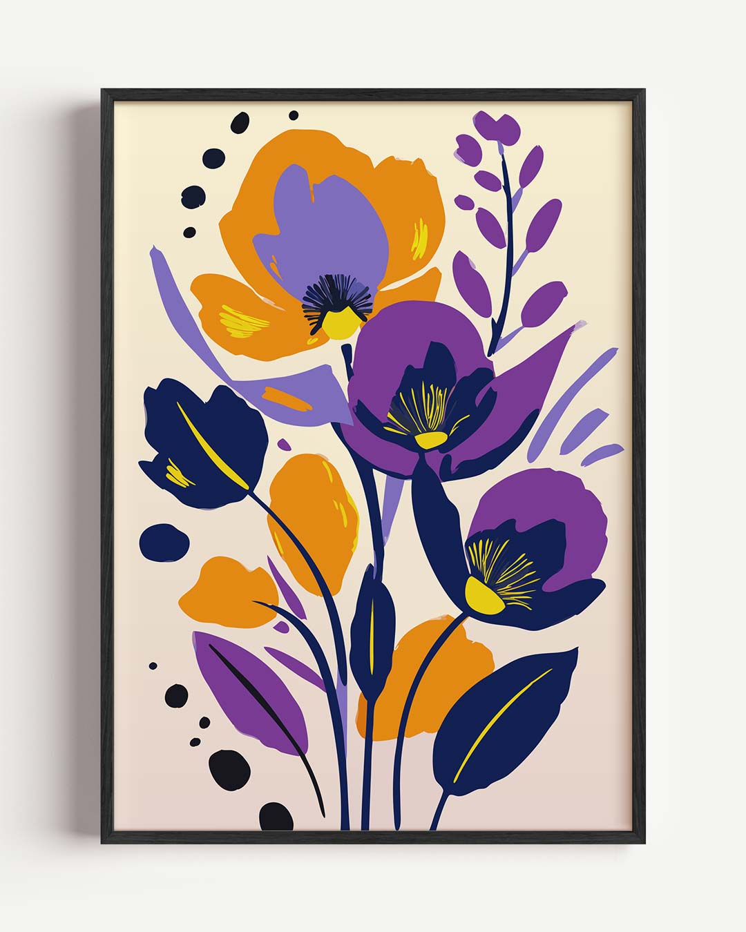 Bloemige Kunstposter – bloemen portret poster als wanddecoratie
