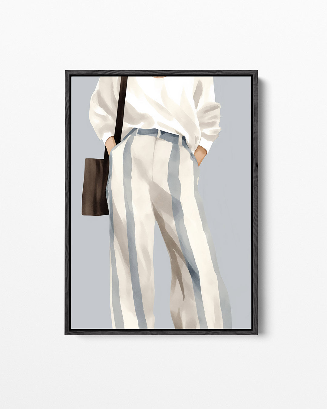 Mode illustratie – staand wanddecoratie kunstwerk