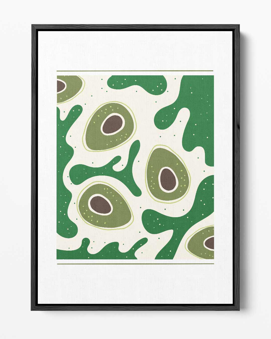 Avocado Droompatroon – portret kunstwerk als wanddecoratie