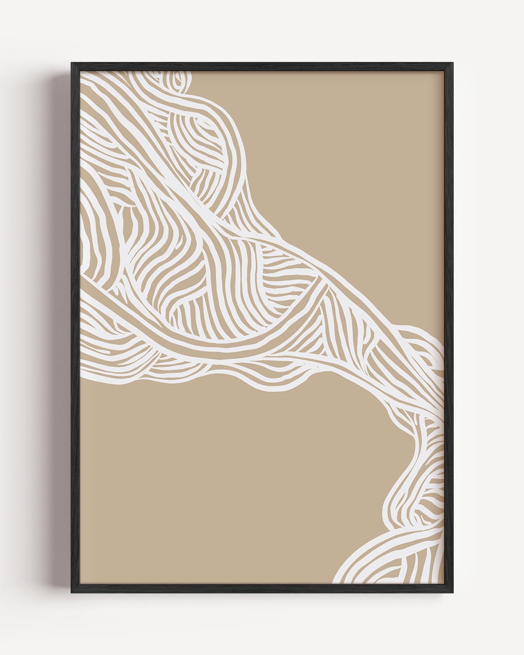 Organische Patronen Kunstposter – abstracte portret poster als wanddecoratie