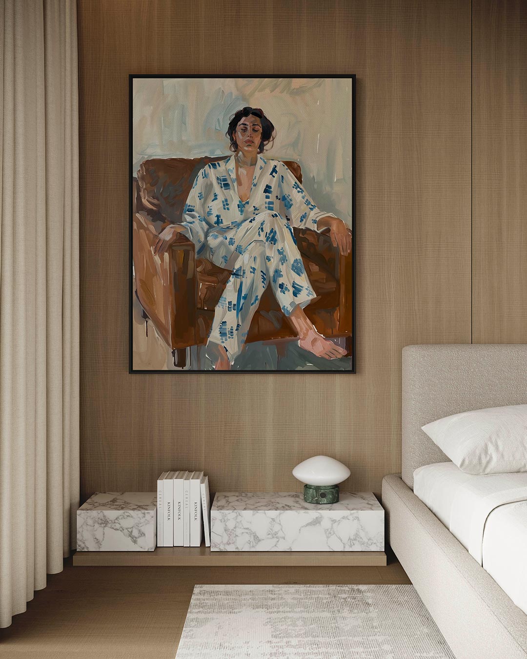 Ontspannen moment – staand wanddecoratie kunstwerk