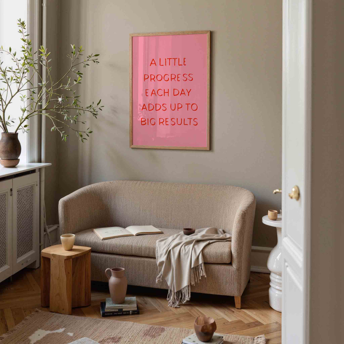 Motivatie quote – rustige poster in staand formaat