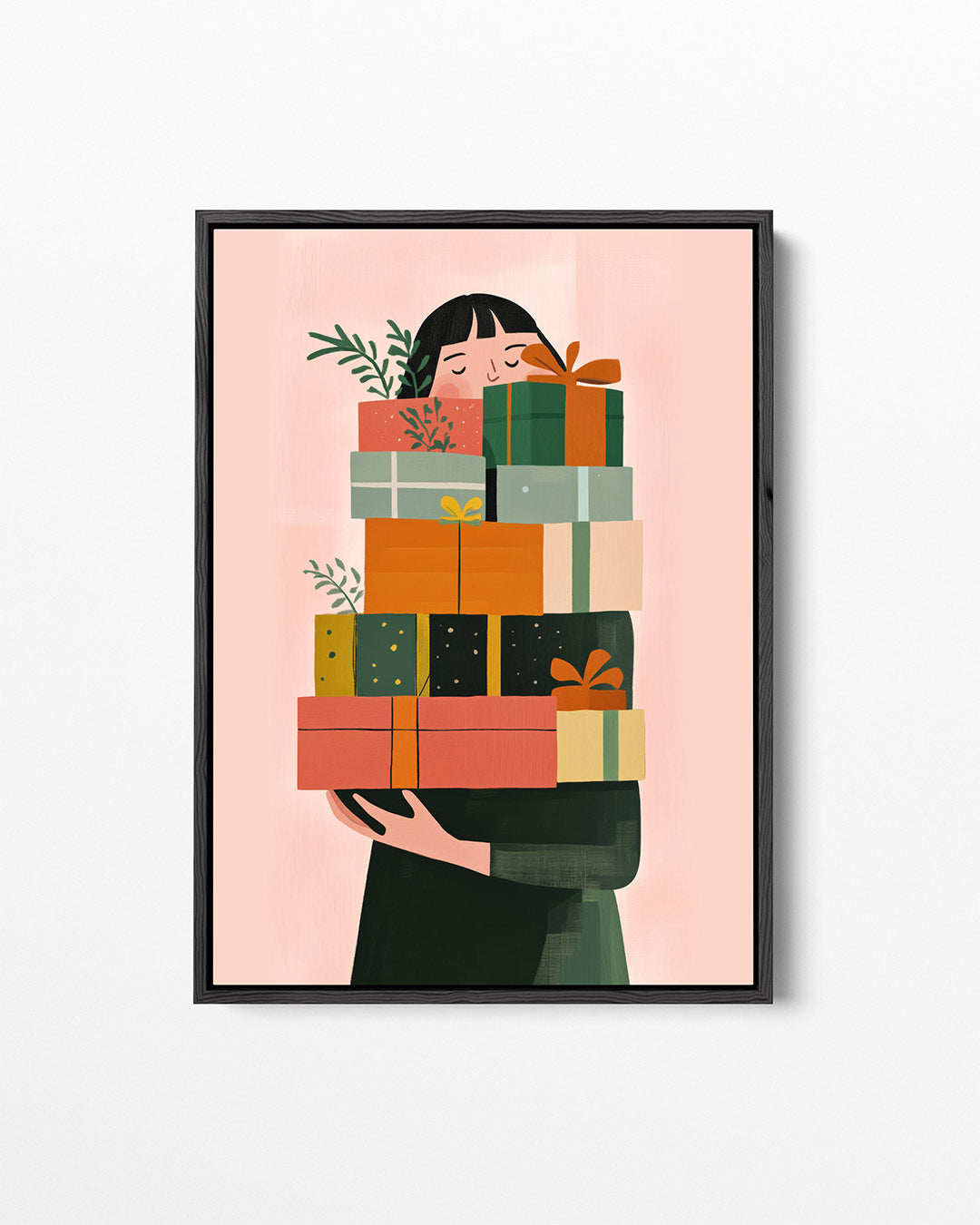 Vrolijke cadeaus – staand wanddecoratie kunstwerk