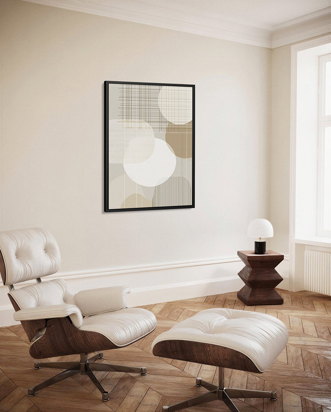 Organische vormen en lijnen – decoratief kunstwerk voor aan de muur