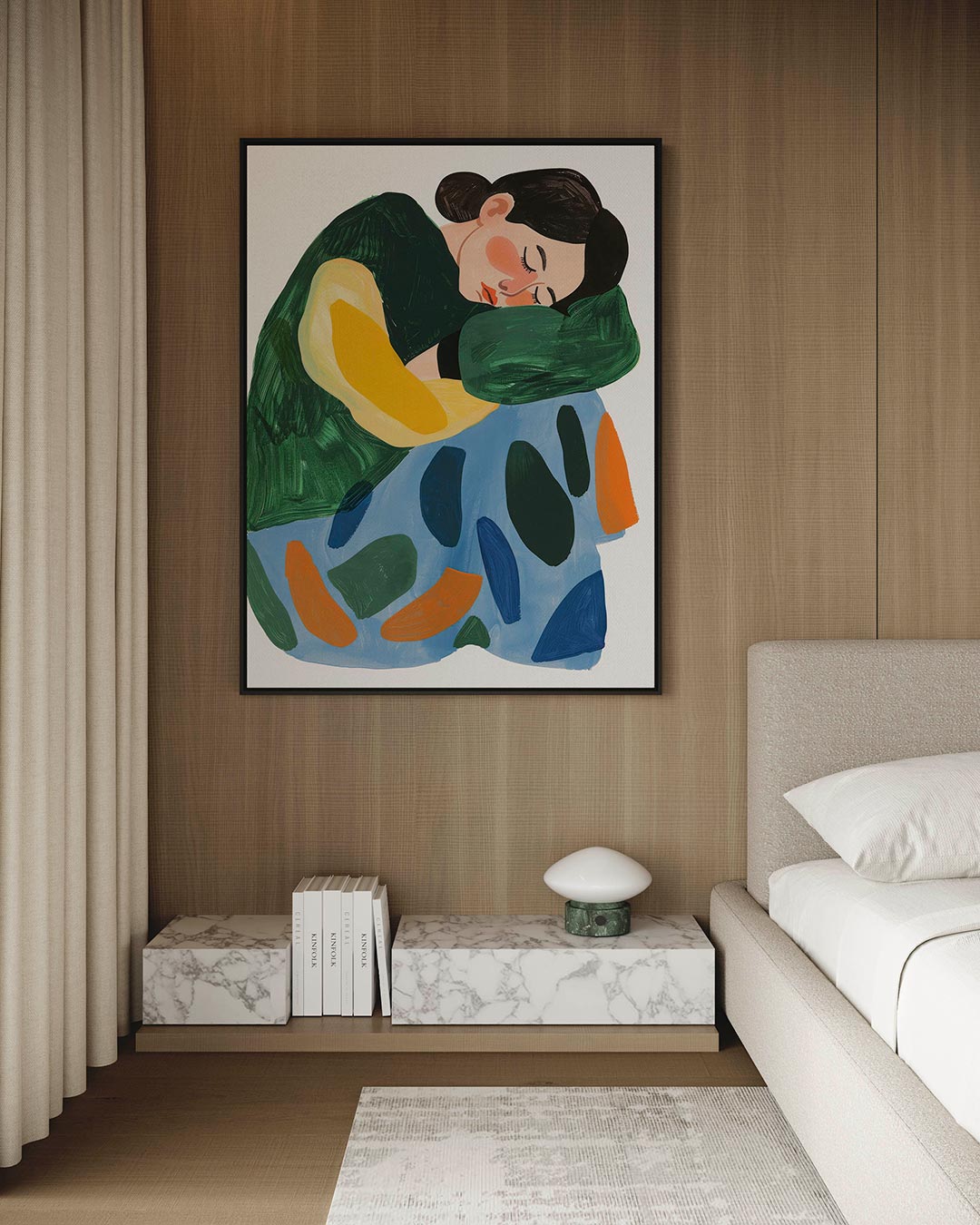Dromerige vormen – kunstwerk op canvas, dibond of plexiglas