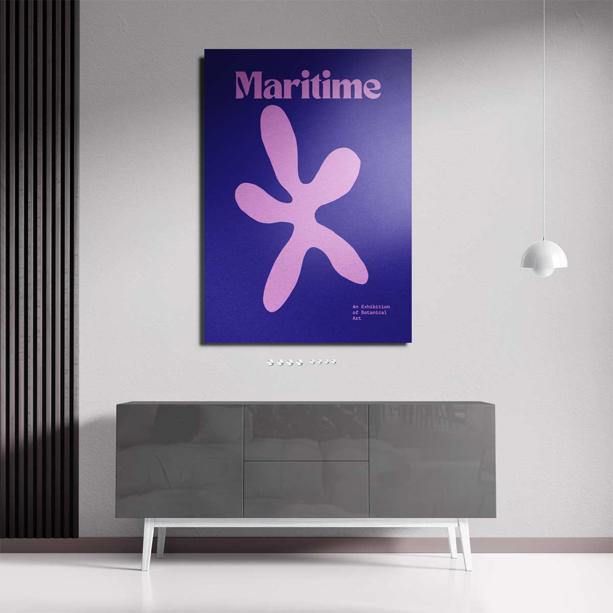 Botanische Maritieme Kunst – plexiglas kunstwerk als wanddecoratie