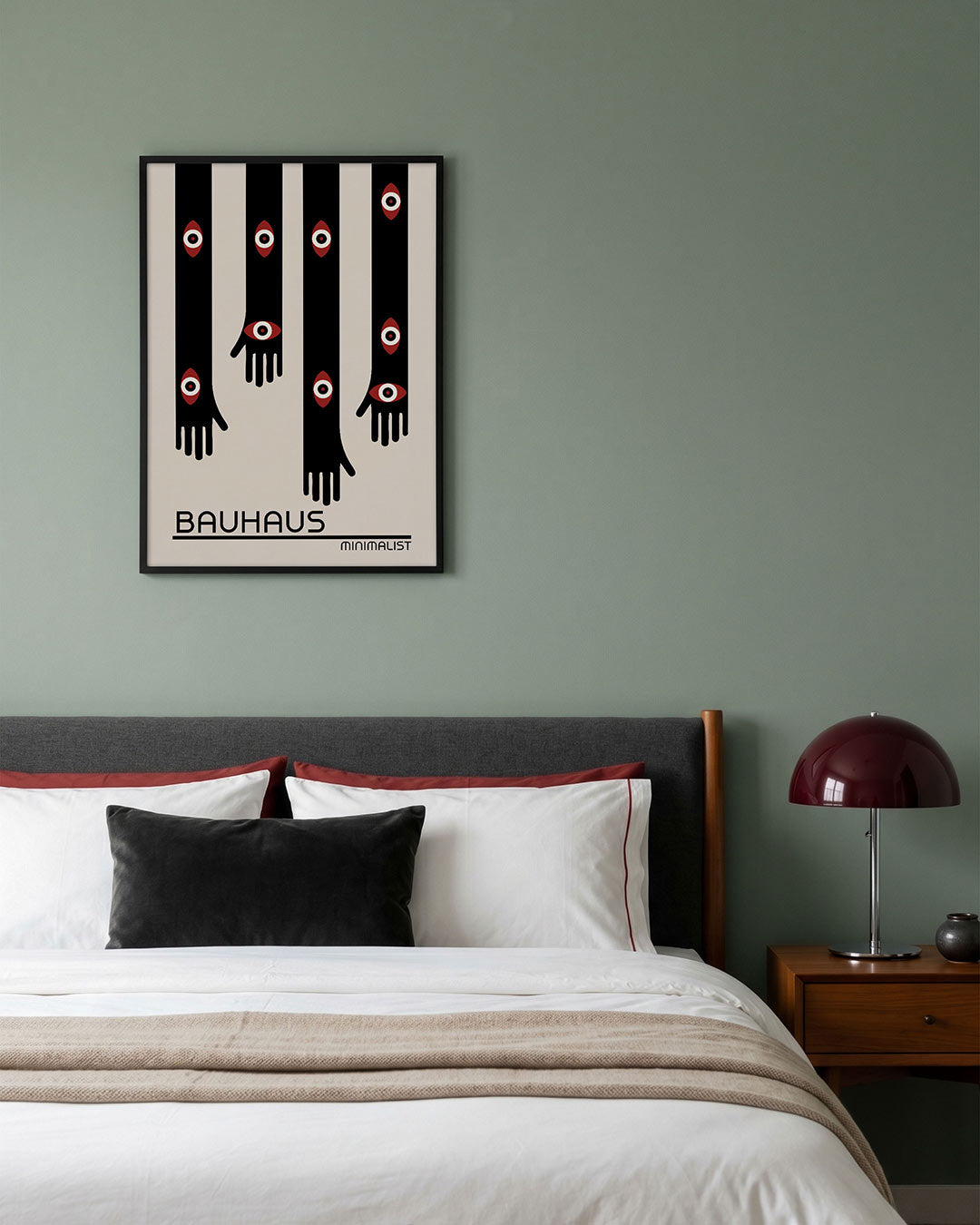 Vorm en lijnen – geometrische poster in Bauhaus-stijl van WallArtistic