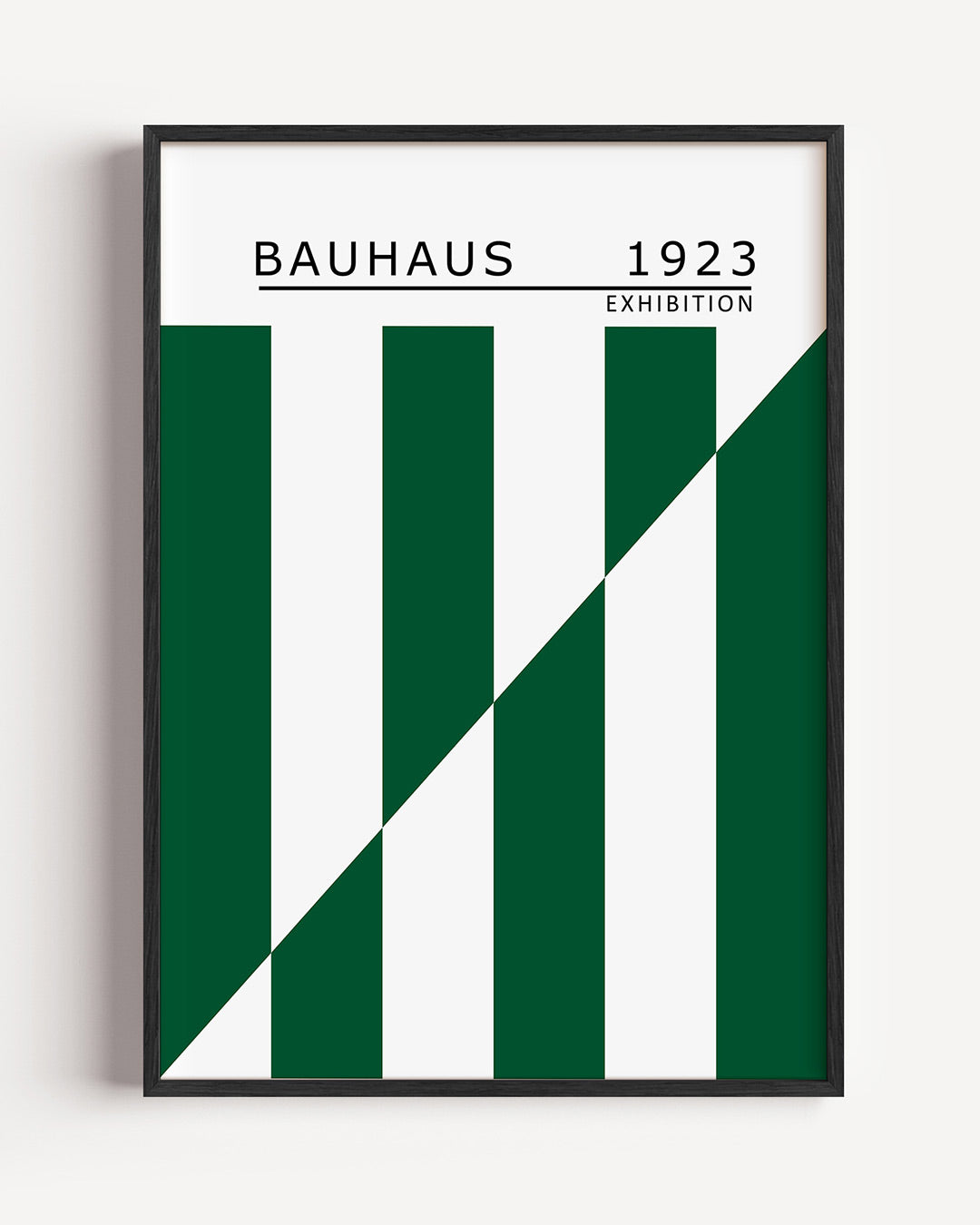 Lijnen en vlakken – staande Bauhaus poster als wanddecoratie