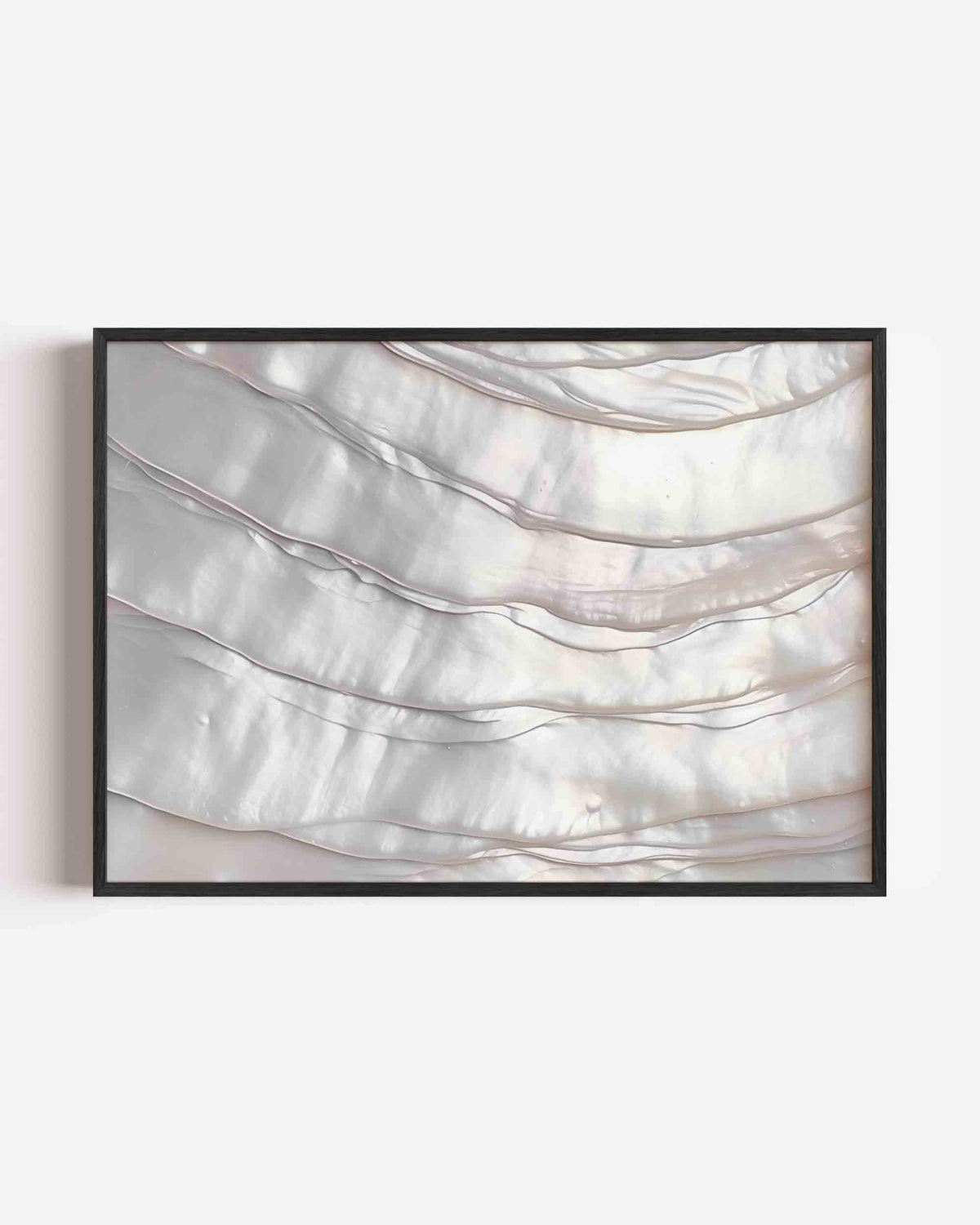 Glanzende parelmoer – kleurrijke abstracte landscape poster als wanddecoratie