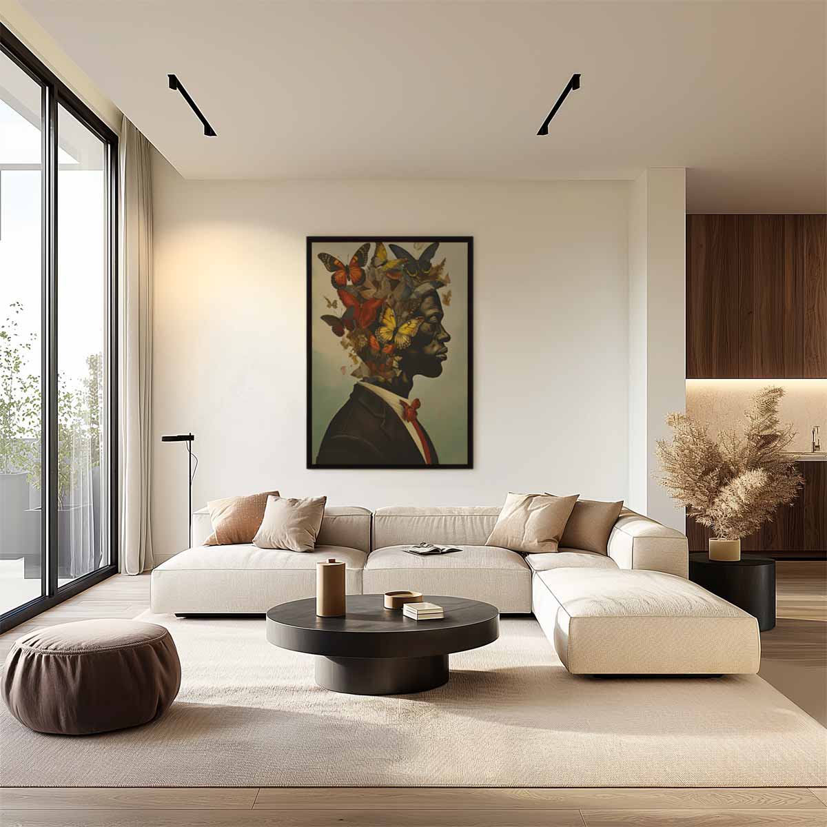 Vlinders van Vrijheid – plexiglas wanddecoratie in portret formaat