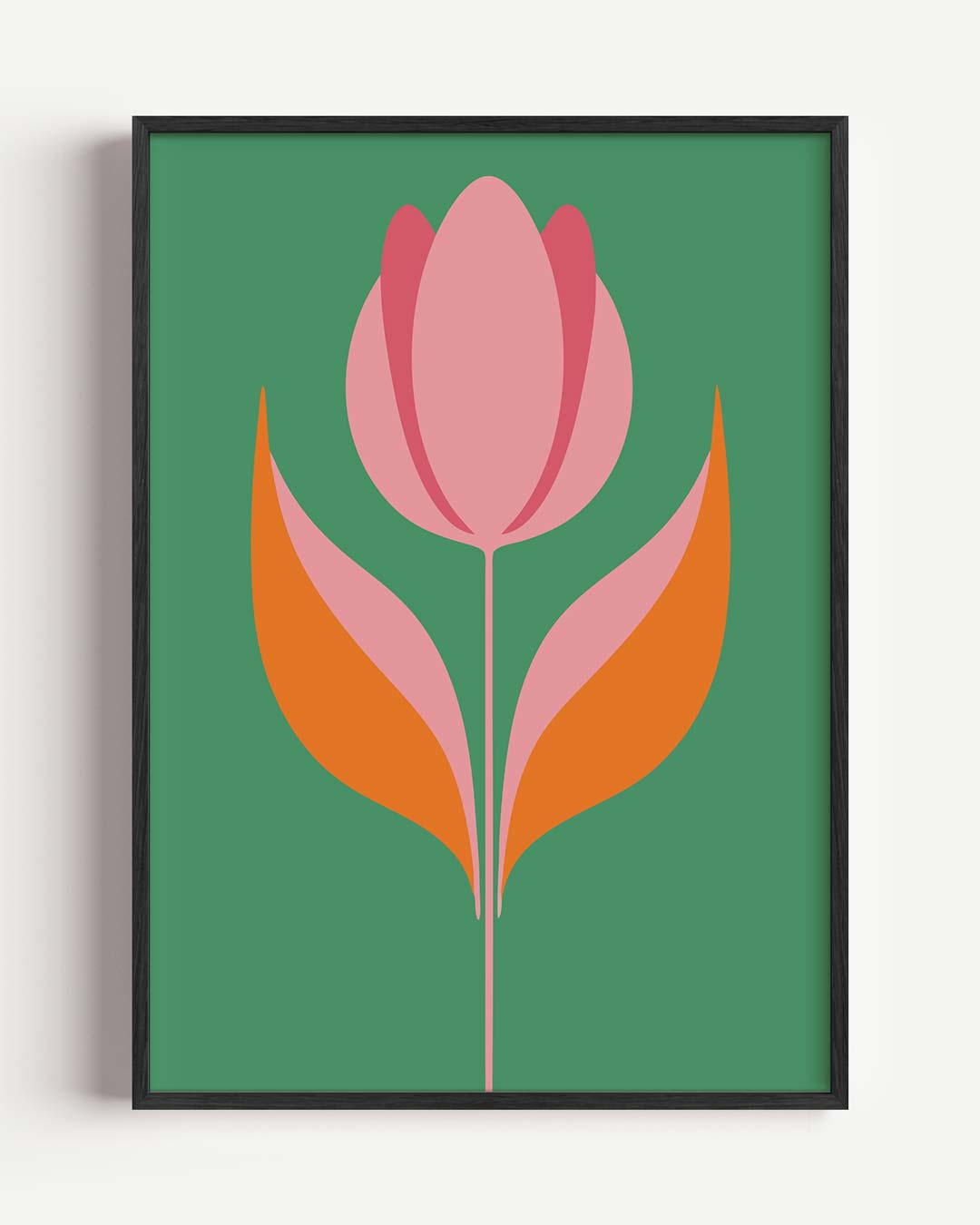 Stijlvolle Tulpenprint – bloemen portret poster als wanddecoratie