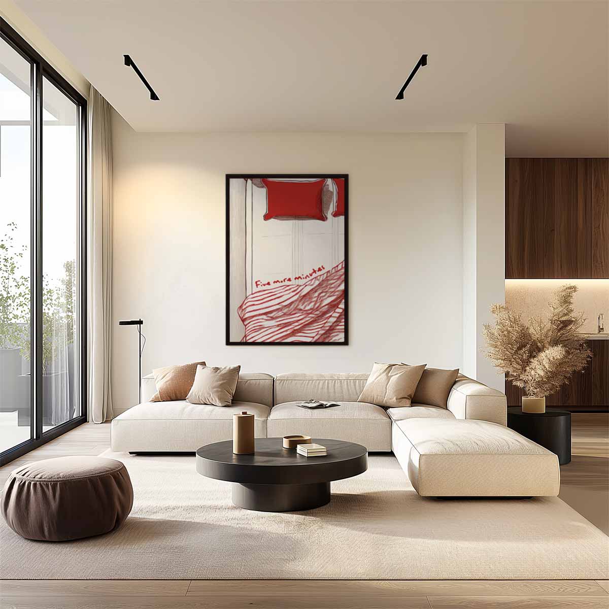 Vijf Minuten Meer – staand kunstwerk voor modern interieur