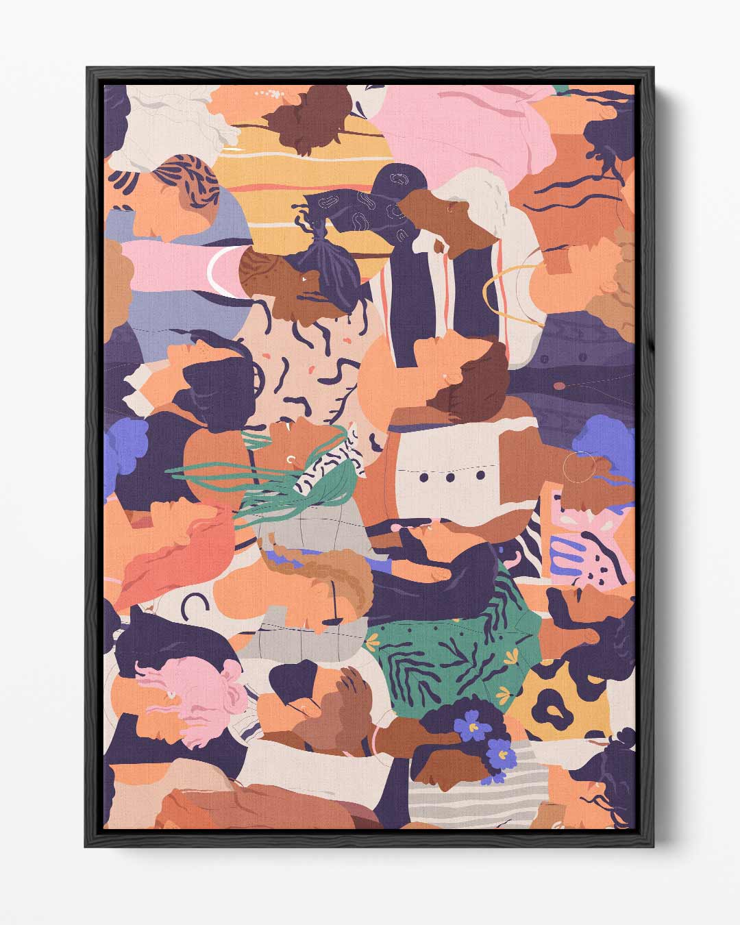 Kleurvolle Communicatie – portret kunstwerk als wanddecoratie