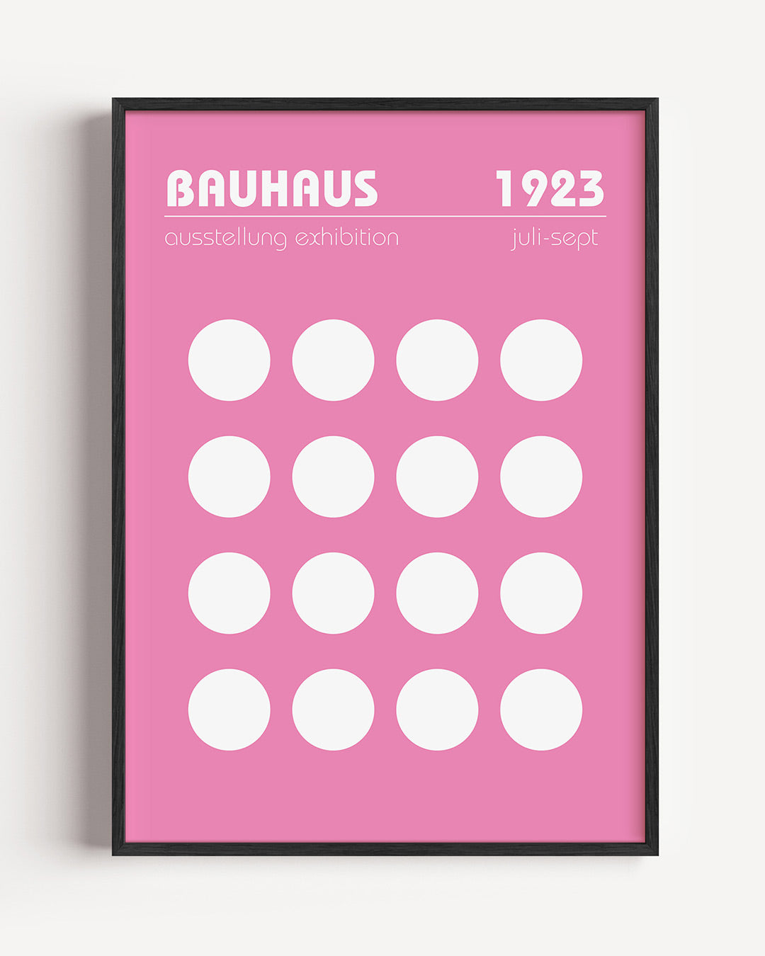 Abstracte – staande Bauhaus poster als wanddecoratie
